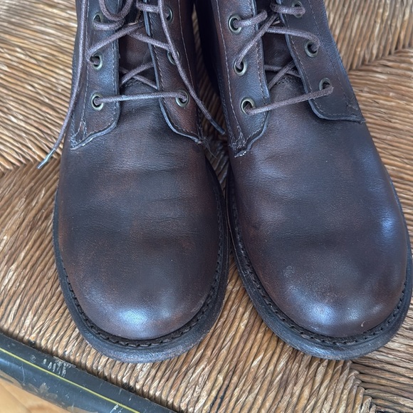 Brown Leather UNISEX Boots 8.5D